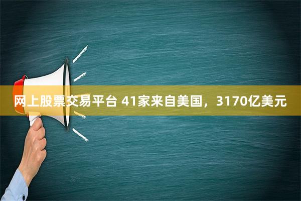 网上股票交易平台 41家来自美国，3170亿美元