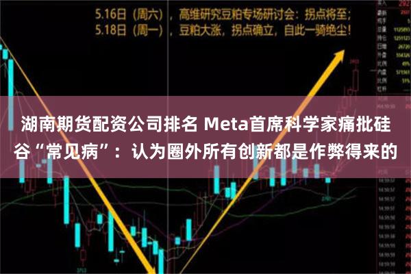 湖南期货配资公司排名 Meta首席科学家痛批硅谷“常见病”：认为圈外所有创新都是作弊得来的